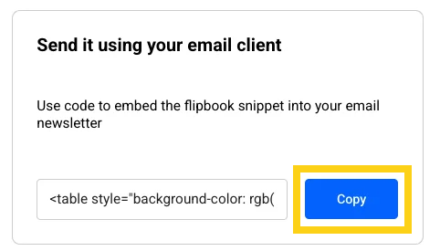 copy email link