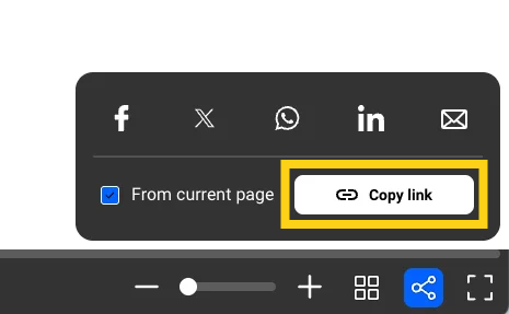 click copy link