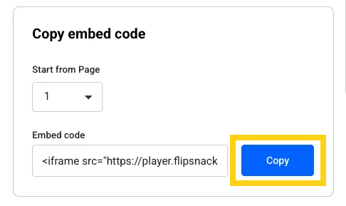 copy the embed link