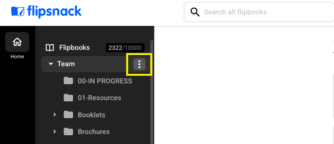 create new folder step 1