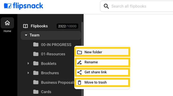create new folder step 3
