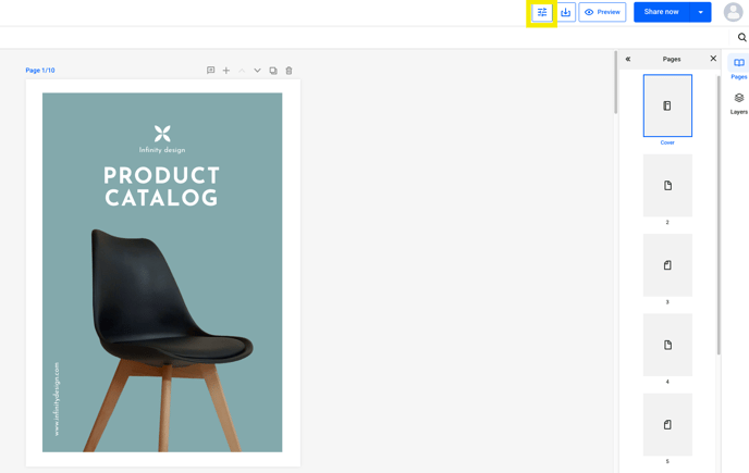 customize button from design studio