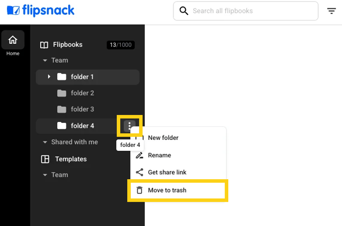 how to delete folder