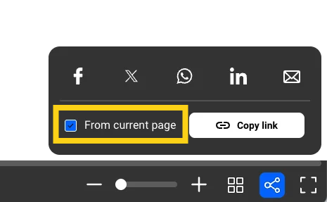 select from current page