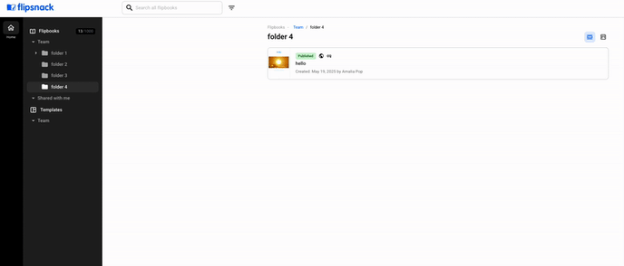 how to move flipbooks from one folder to another