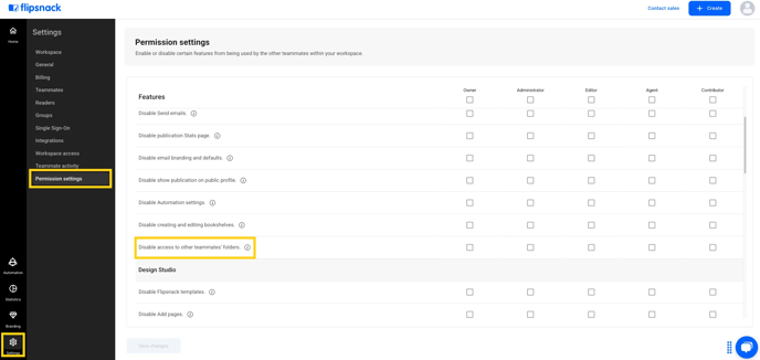permission settings
