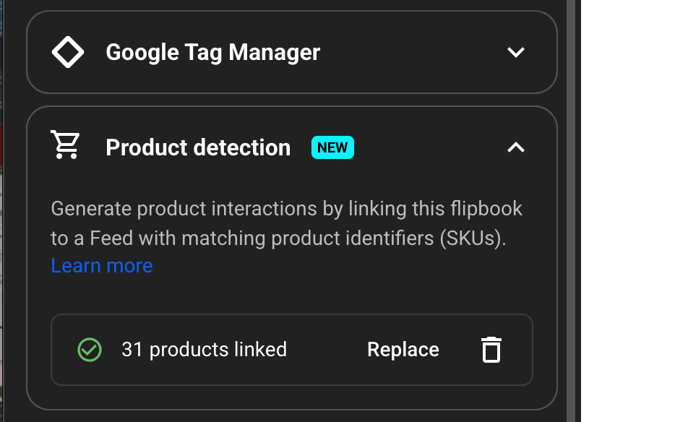 product detection for shoppable products