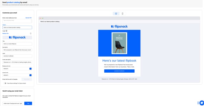 customize your email template