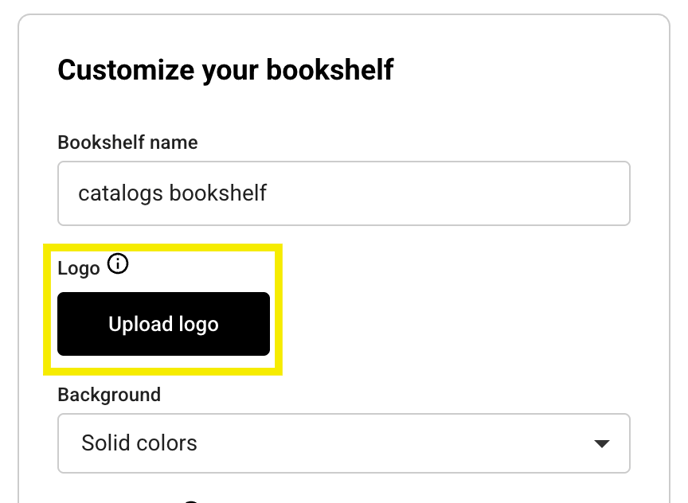 upload logo